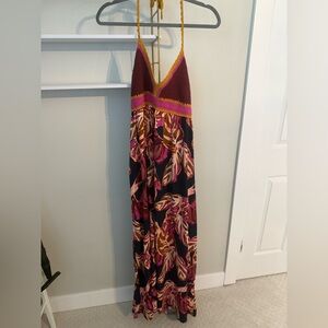 Mossimo Supply Co. Floral Maxi Dress - Pink, Yellow, and burgundy